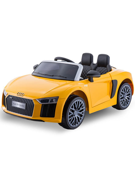 Kids Electric Ride On Car Kahuna Audi R8 Spyder Licensed Yellow - Main Image