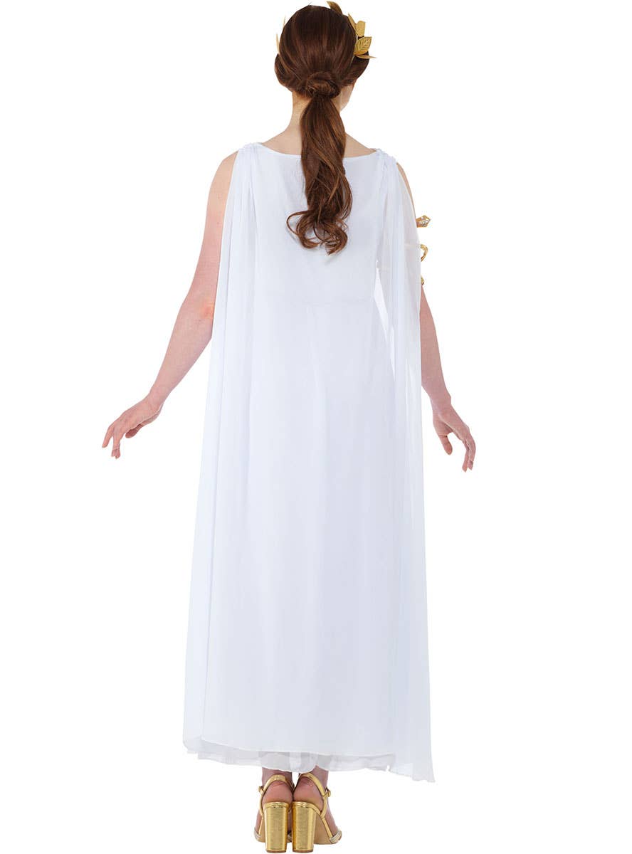 Women's Fancy Dress Greek Goddess Costume - Back Image