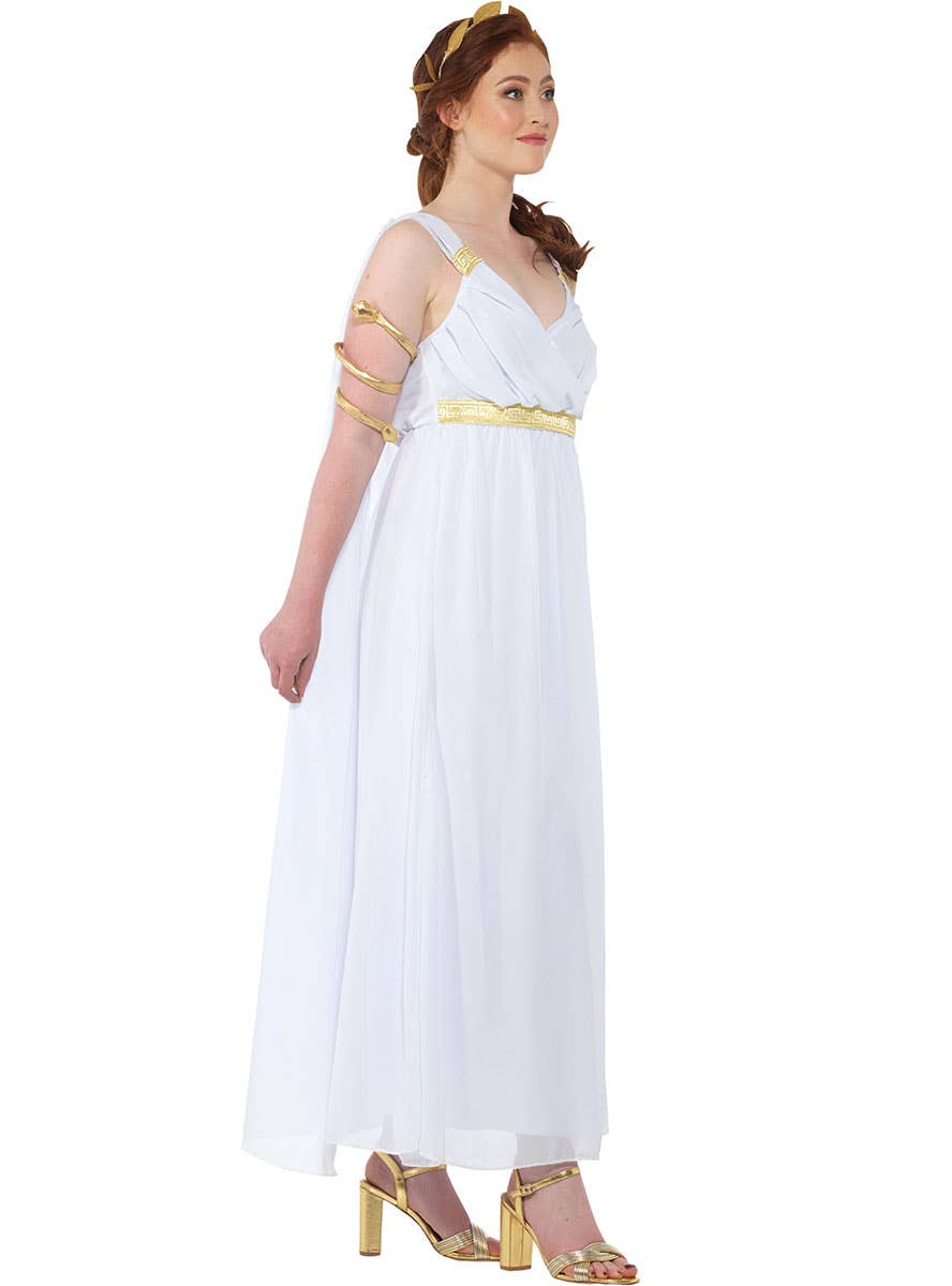 Women's Fancy Dress Greek Goddess Costume - Side Image