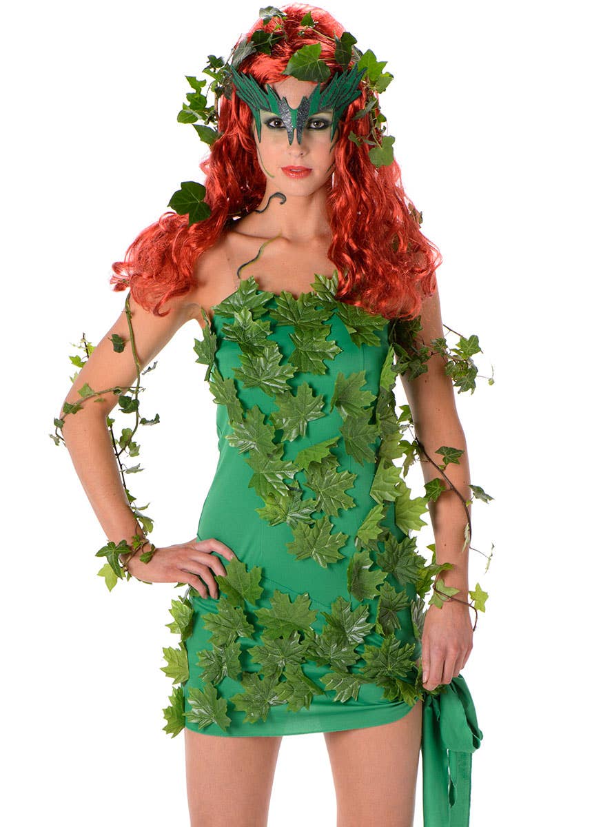 Leafy Green Sexy Ivy Costume Dress | Poison Ivy Womens Costume Leafy Green Sexy Ivy Costume Dress | Poison Ivy Womens Costume