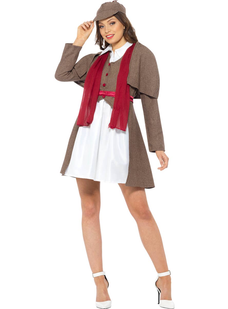 Womens Sherlock Holmes Costume Lady Victorian Detective Costume