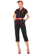 Black and Red 1950's Rockabilly Women's Costume - Main Image