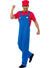 Red Plumber Men's Mario Video Game Costume Main Image