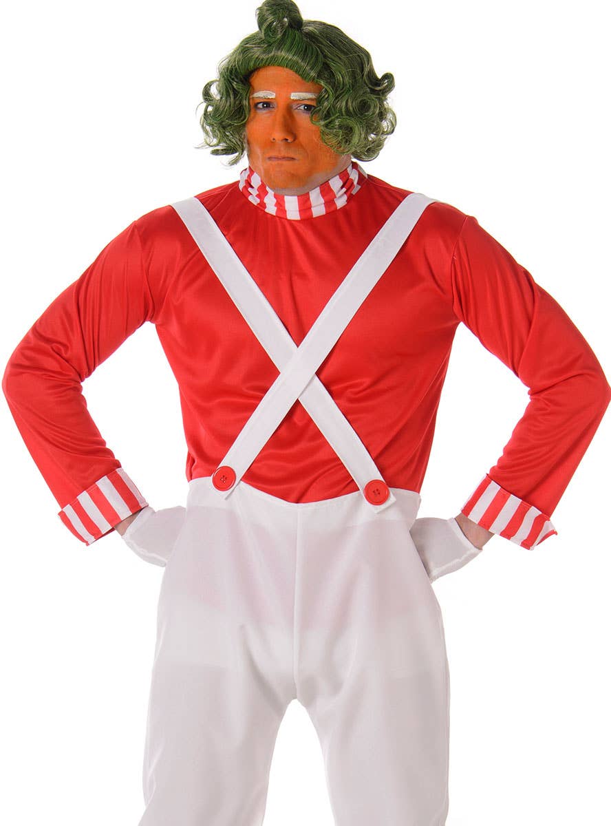 Red Oompa Loompa Mens Costume Male Teacher Book Week Costumes red-oompa-loompa-mens-costume-male-teacher-book-week-costumes