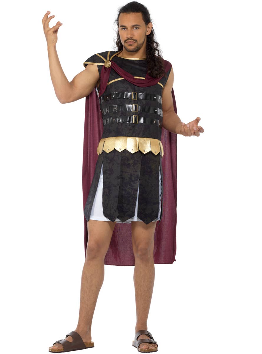 Men's Roman Soldier Fancy Dress Costume Front Image