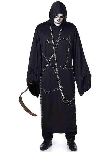 Image of Ghostly Ghoul Men's Plus Size Halloween Costume