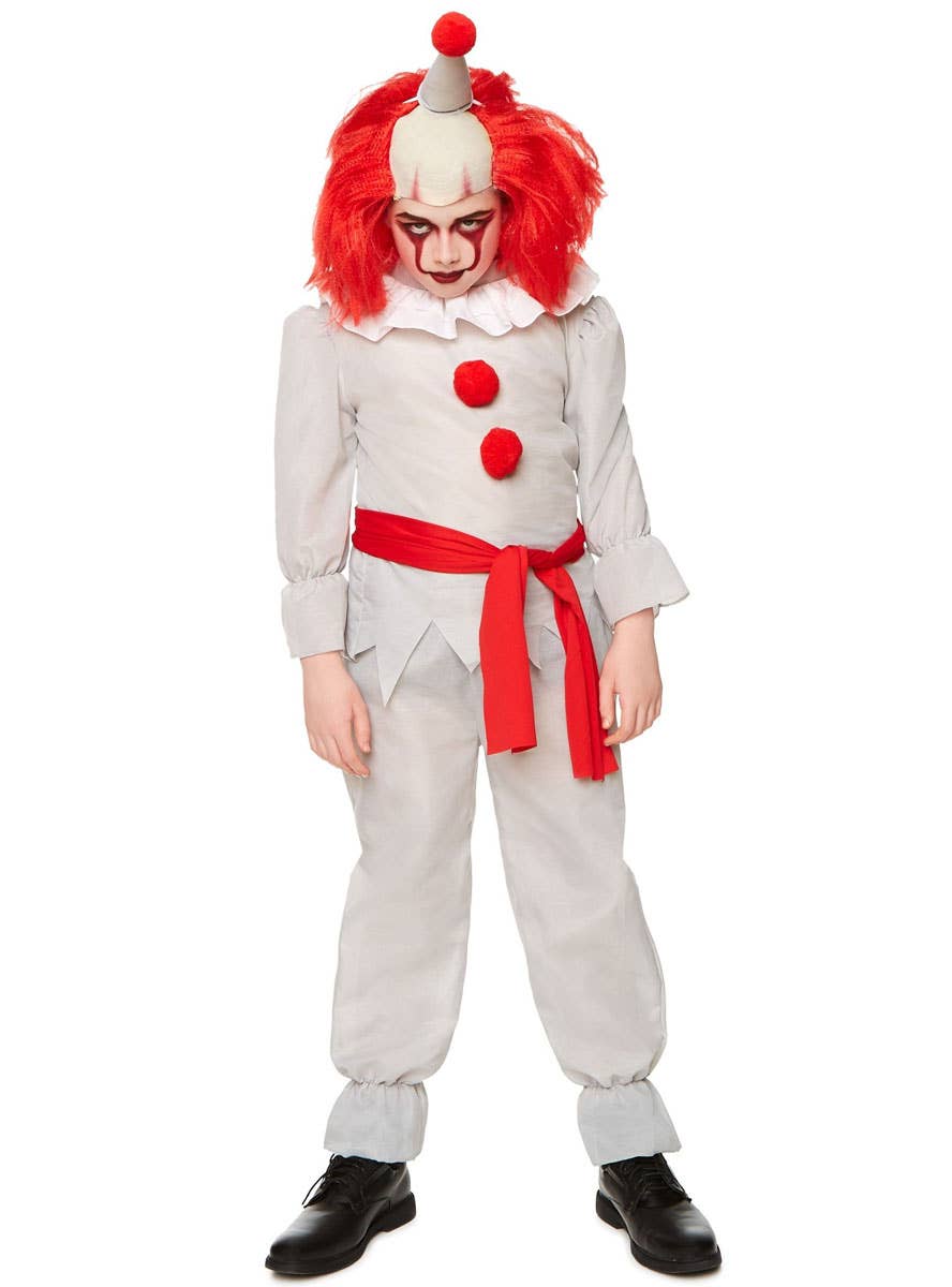 Boys Pennywise Inspired Vintage Clown Halloween Costume