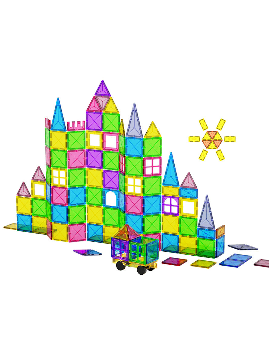 Keezi Kids 120 Piece Magnetic Tiles Playset - Main Image