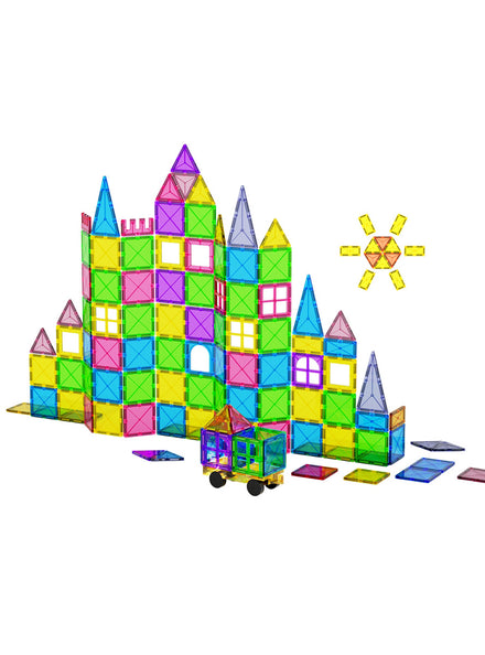 Keezi Kids 120 Piece Magnetic Tiles Playset - Main Image