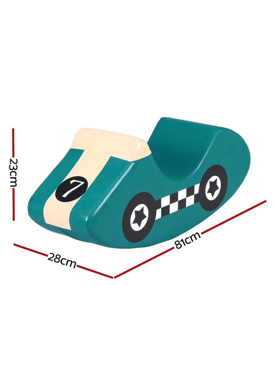 Keezi Kids 3 Piece Car Shaped Soft Indoor Foam Climbing Blocks And Rockers - Dimensions Image