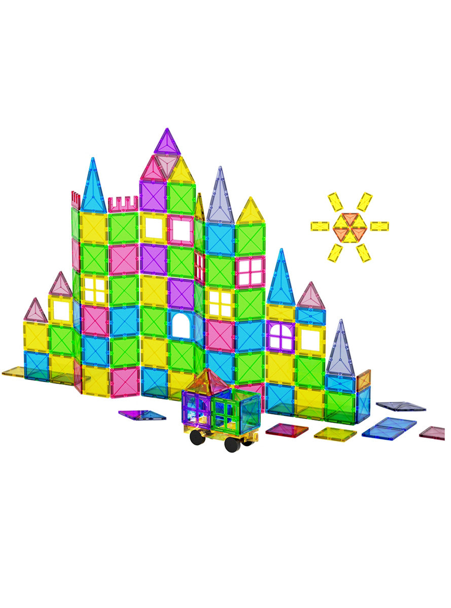 Keezi Kids 60 Piece Magnetic Tiles Playset - Main Image
