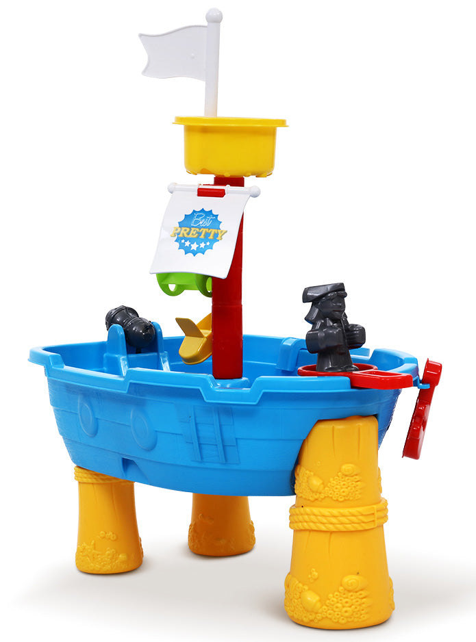 Keezi Kids Outdoor Plastic Marine Post Sand And Water Play Table - Side Image