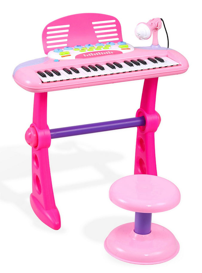 Keezi Kids Pink Piano Keyboard Play Set - Main Image