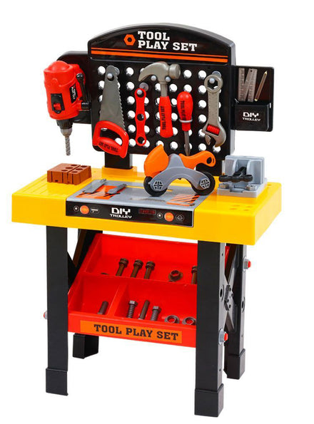 Keezi Kids Plastic 54 Piece Pretend Workbench Playset - Main Image