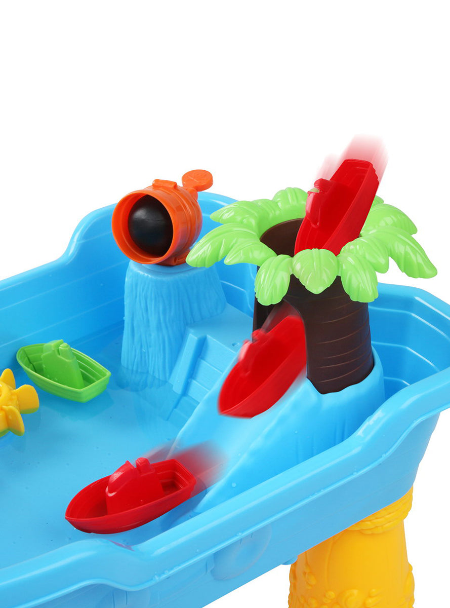 Keezi Kids Plastic Outdoor Pirate Water And Sand Play Table - Close Image 1