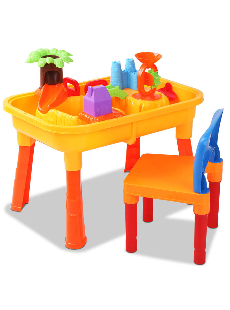 Keezi Kids Plastic Outdoor Water Table Set With Chair - Main Image
