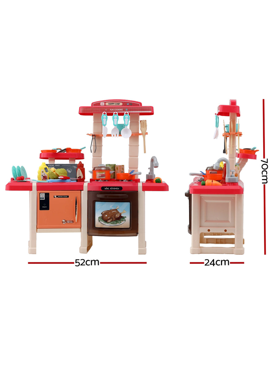 Keezi Kids Plastic Pretend Stovetop Kitchen Set With 46 Pieces - Dimensions Image