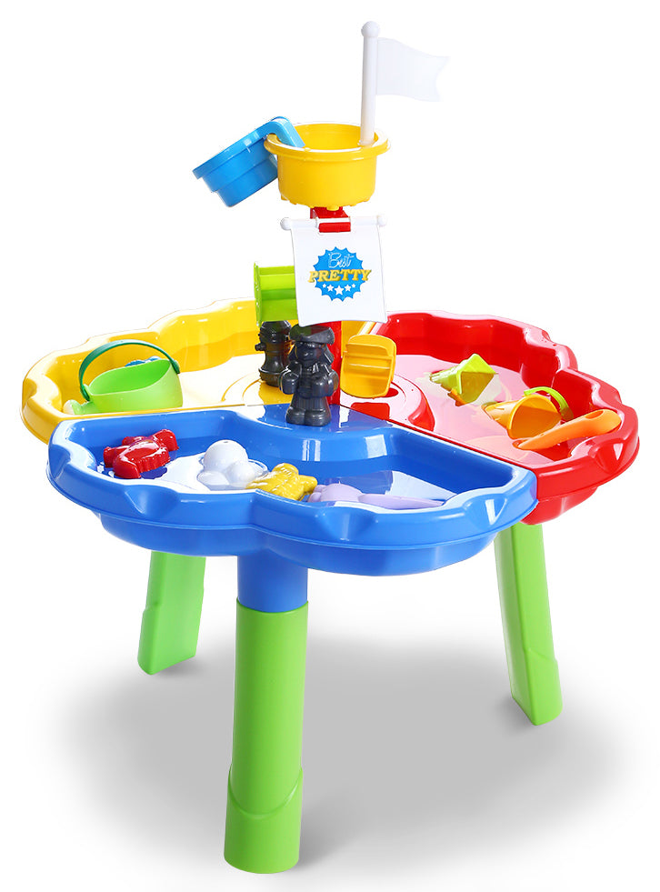 Keezi Kids Plastic Sand And Water Play Table With Mast - Main Image