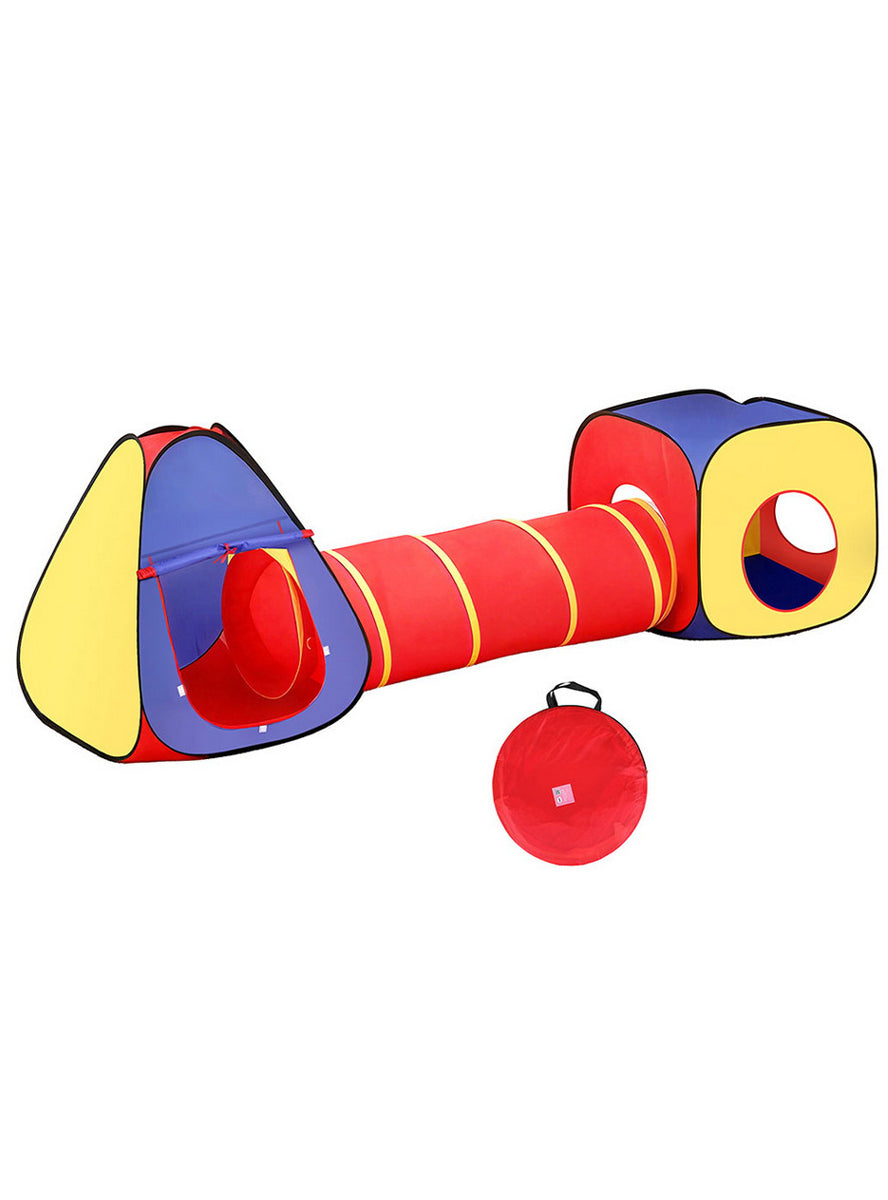 Keezi Kids Pop Up Playhouse With Tunnel - Main Image
