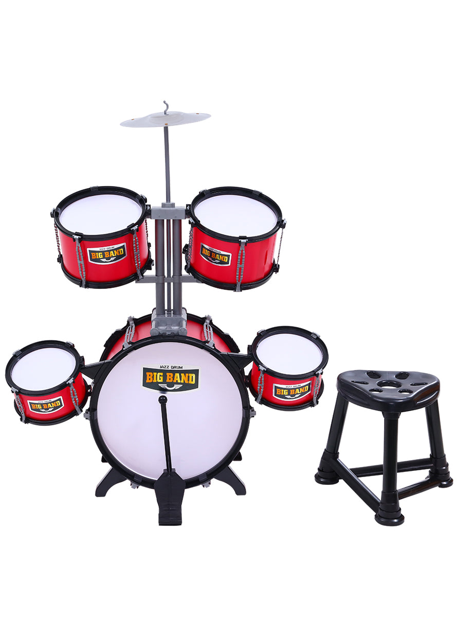 Keezi Kids Red 7 Piece Junior Drum Set - Alternate Image