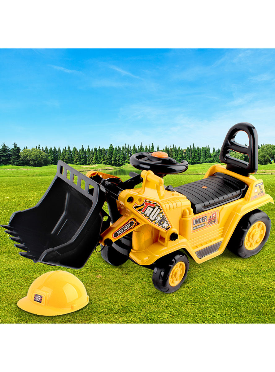Keezi Kids Ride On Bulldozer Sandpit Toy - Lifestyle Image