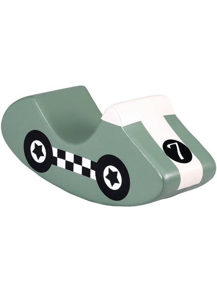 Keezi Kids Soft Green Foam Car Shaped Indoor Climbing Block And Rocker - Main Image