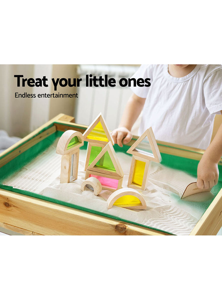 Keezi Kids Wooden Outdoor Sand And Water Table - Info Image 2