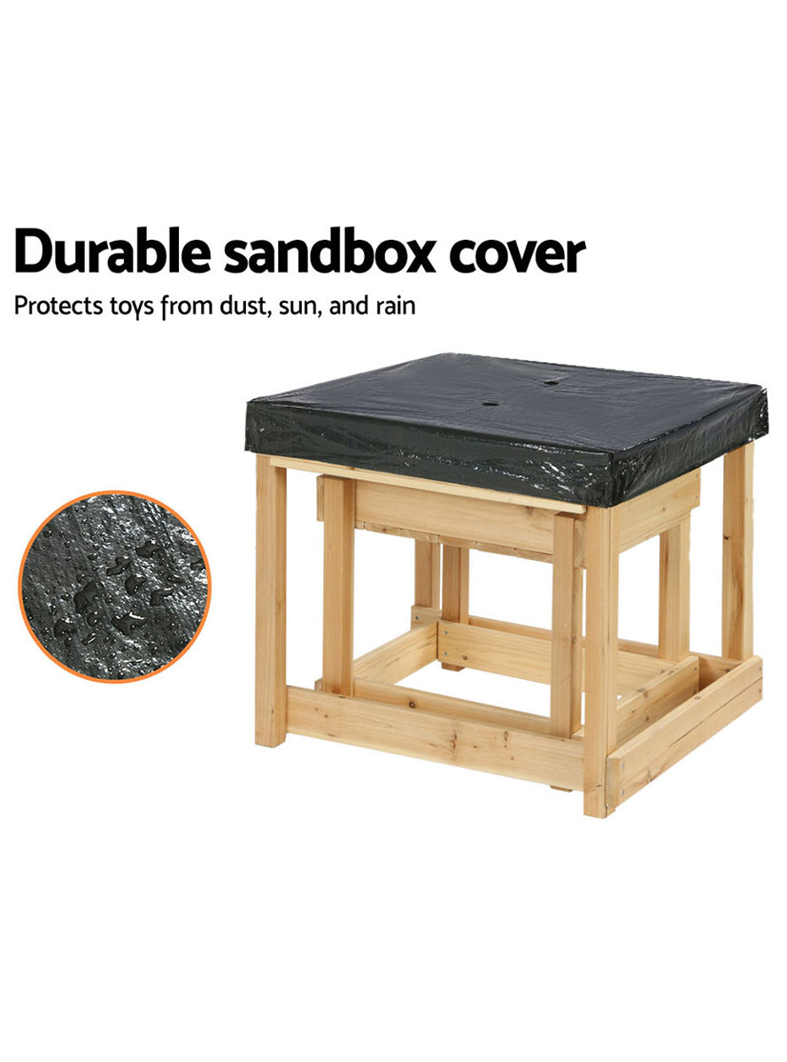 Keezi Kids Wooden Outdoor Sand And Water Table - Info Image 3