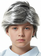 Image of Salt and Pepper Boy's Old Man Costume Wig - Main Front Image