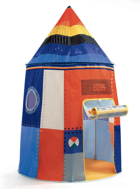 Blue Rocket Ship Tent Play House