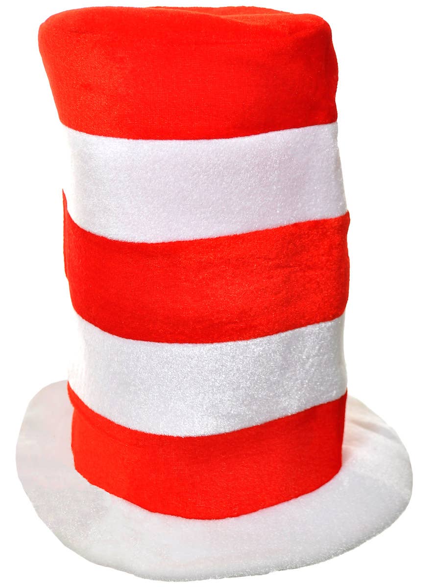 Image of Plush Red and White Stripe Kids Costume Hat