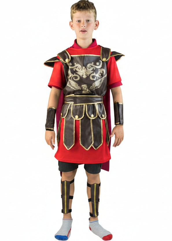 Kids Roman Gladiator Dress Up Costume