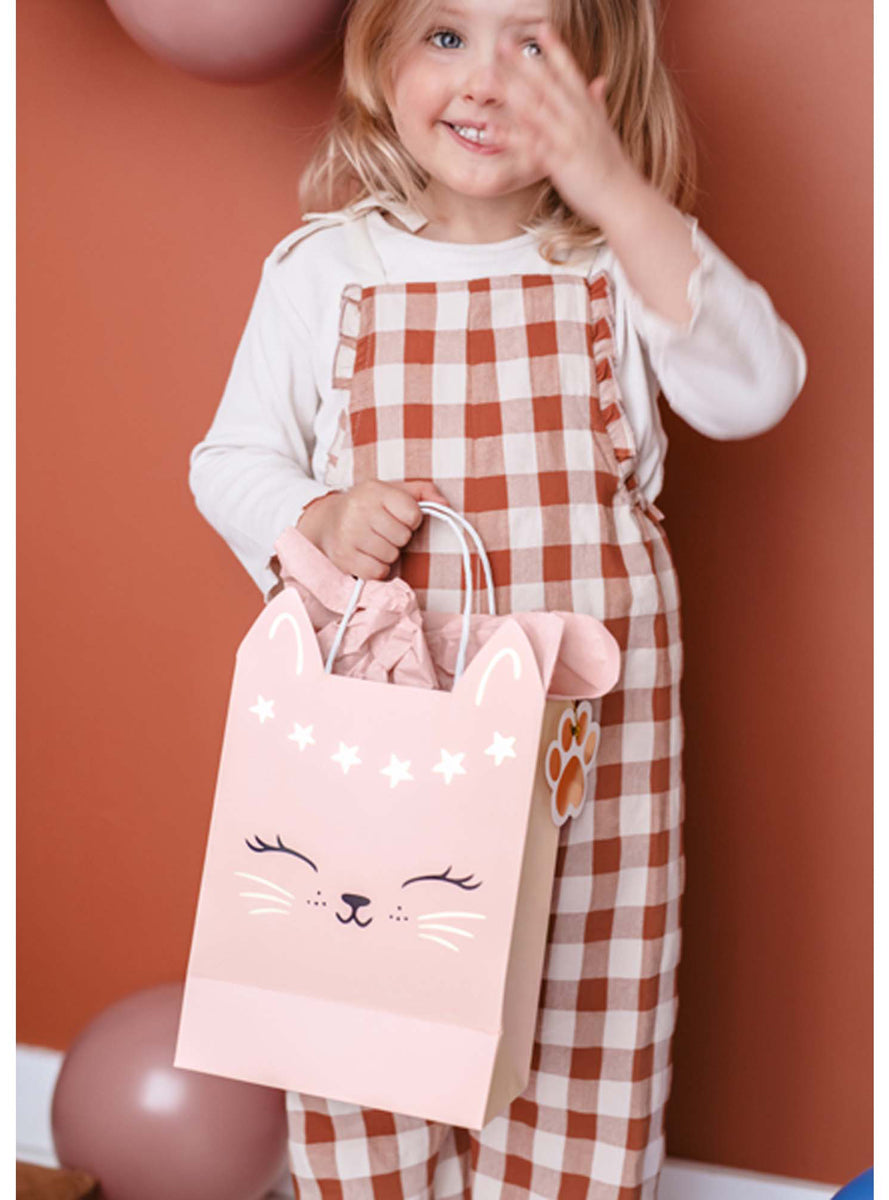 Kitty Party 18cm Pink Gift Bag - Lifestyle Image 2