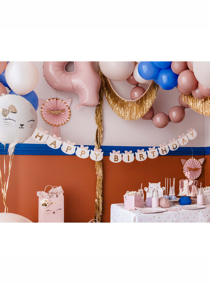 Kitty Party 280cm Happy Birthday Banner - Lifestyle Image