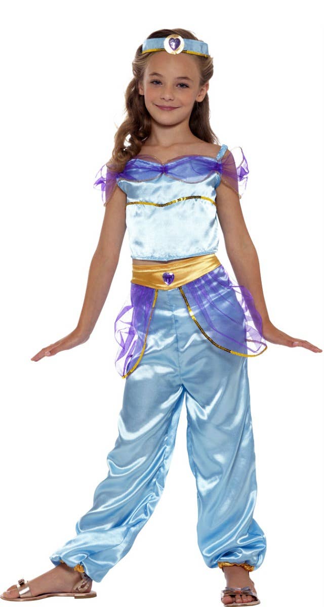 Princess Jasmine Girls Book Week Arabian Costume - Front Image