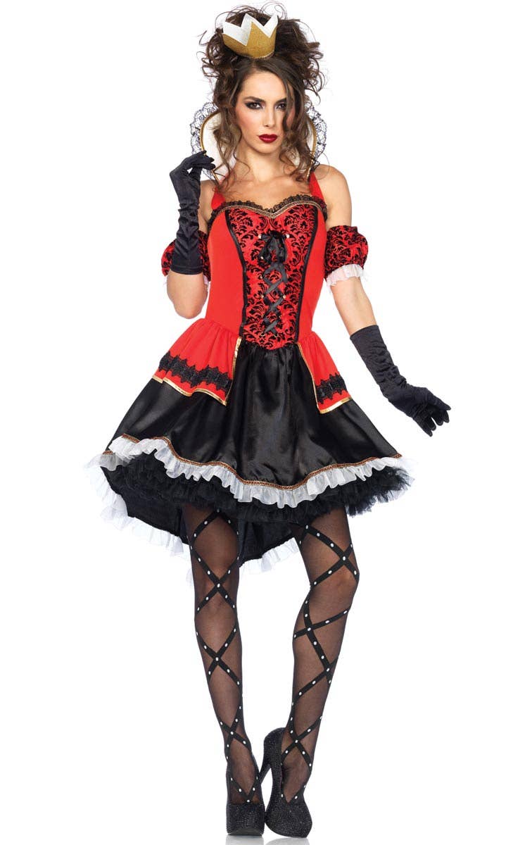 Sexy Queen Of Hearts Deluxe Women's Costume Main