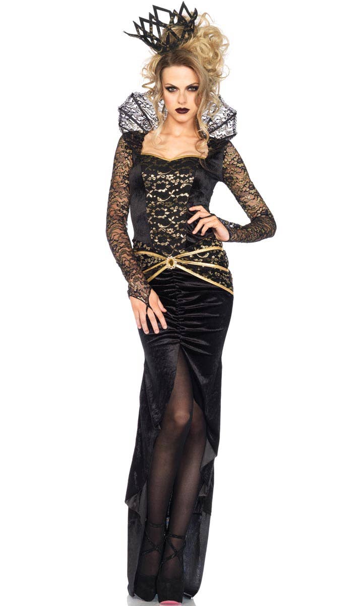 Deluxe Sexy Womens Evil Queen Halloween Dress Costume - Main Image