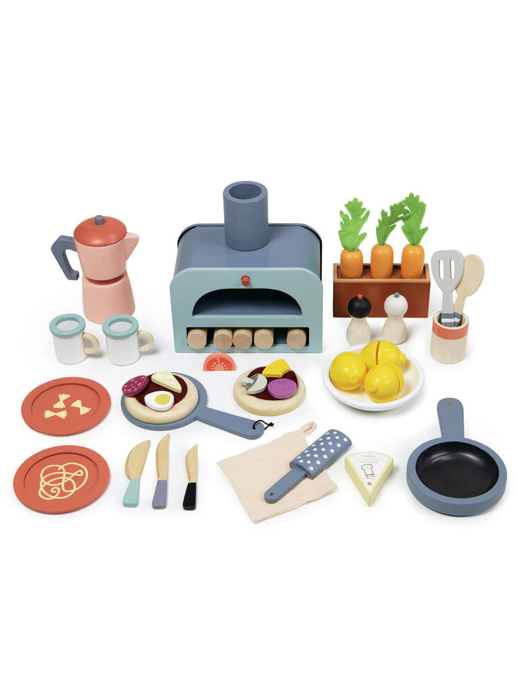 La Fiamma Grand Large Wooden Kitchen Childrens Toy Set - Food Image