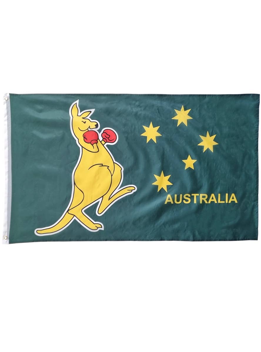 Image of Large 90cm x 150cm Australian Boxing Kangaroo Flag