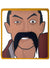 Image of Stick-on Large Black Handlebar Men's Costume Moustache - Main Image