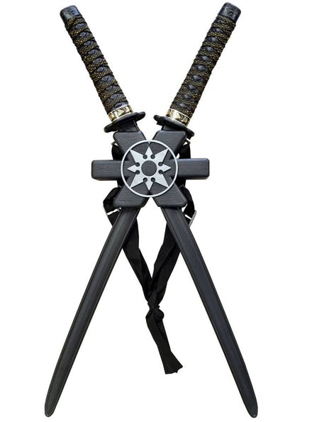 Image of Large Double Ninja Sword Costume Weapon Set