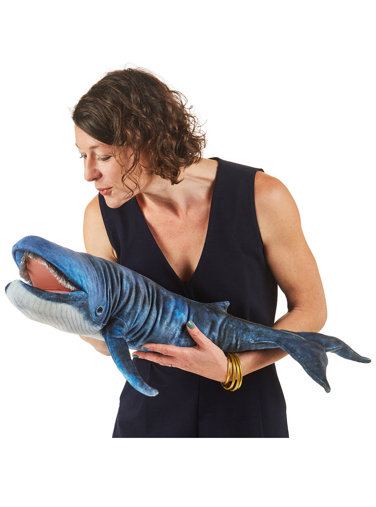 Large Blue Whale Hand Puppet - Alternate Image 2