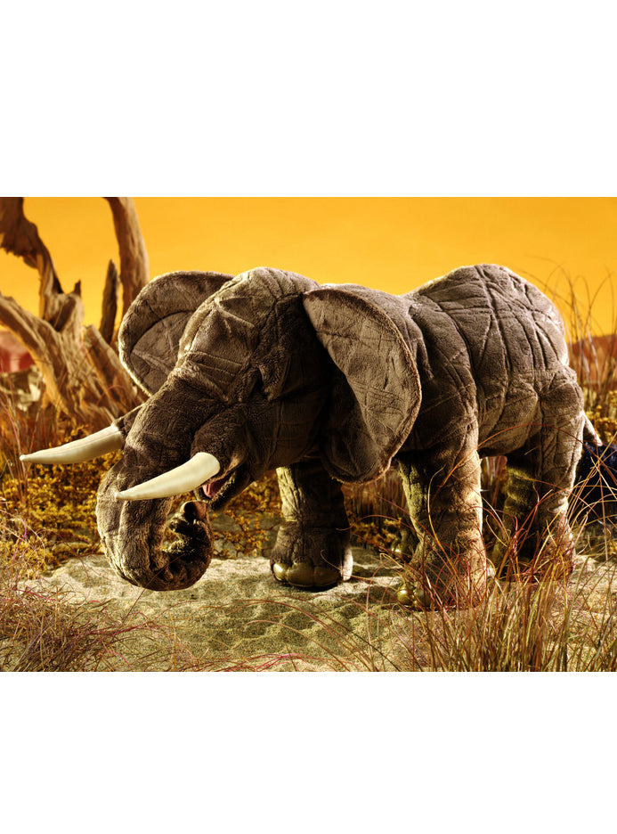 Grey Elephant Large Plush Puppet