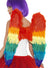 Image of Large Rainbow Feather Women's Mardi Gras Angel Wings - Main View