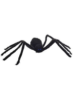 Image of Hairy Black Spider Halloween Decoration with Light Up Eyes