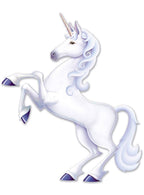 Image of Unicorn Large White Cut Out Party Decoration
