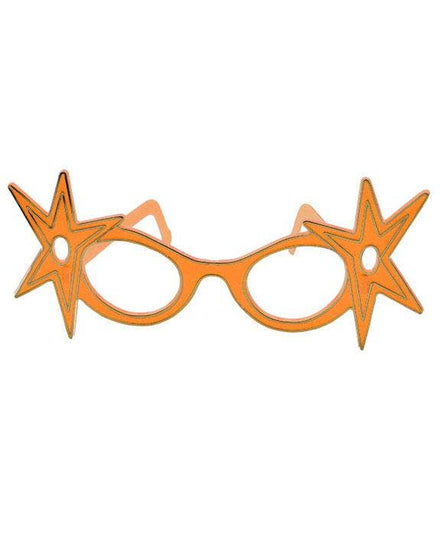 Orange Frame Dame Edna Costume Glasses