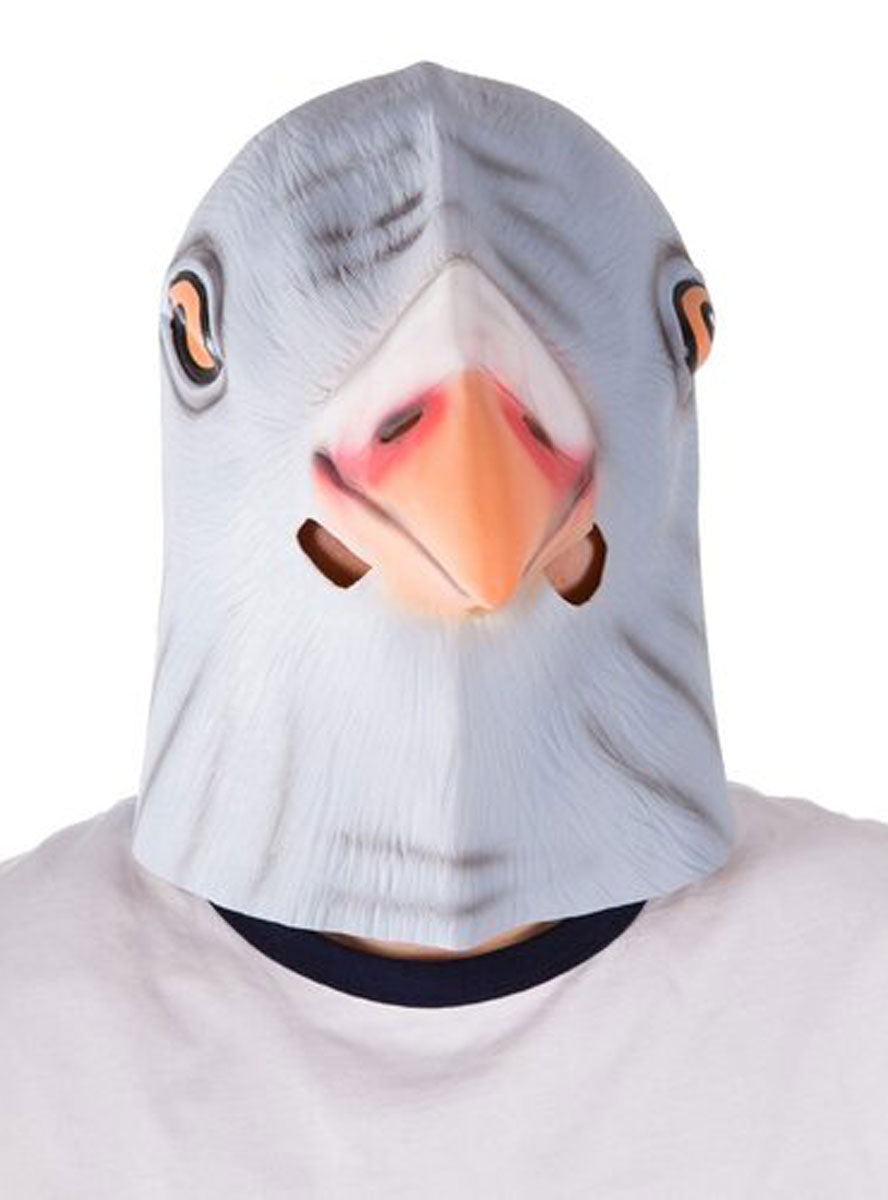 Latex Pigeon Costume Mask Front Image