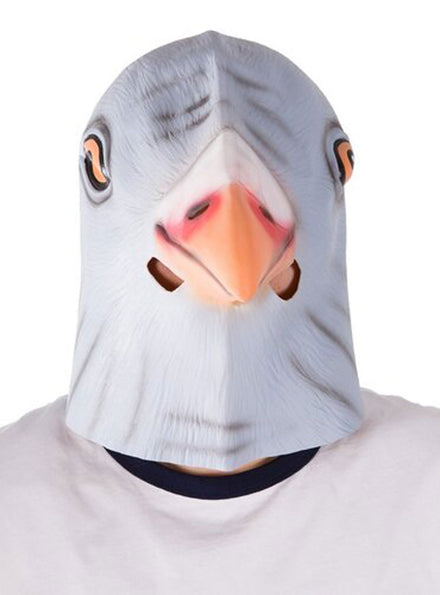 Latex Pigeon Costume Mask Front Image