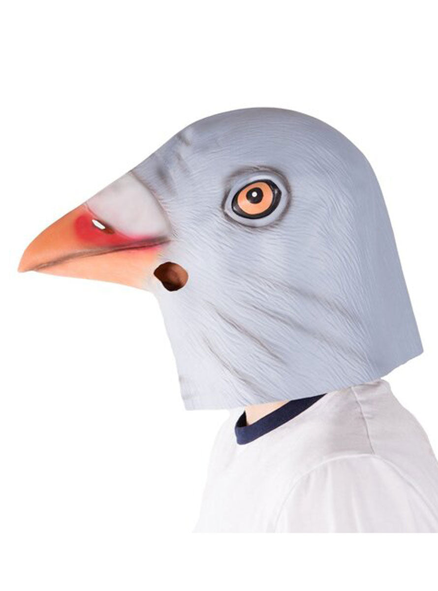 Latex Pigeon Costume Mask Side Image